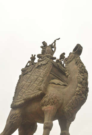 Statue at the Silk Roadの写真素材