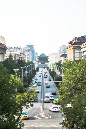 Xian Ming city wallのeditorial素材