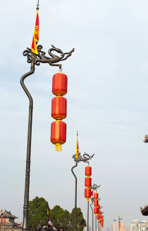 Xian Ming city wallの写真素材