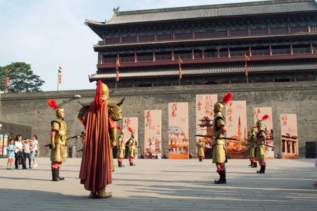 Xian Ming city wallのeditorial素材