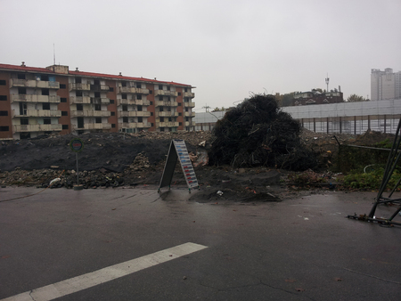 Reconstruction site (in Korea)の写真素材