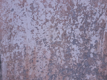 Peeled painted wall due to weather and old ageの写真素材