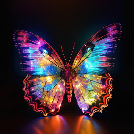 magic butterfly created with Generative AI technologyの素材