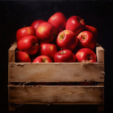 Organic-vegan  apples in the basketの素材
