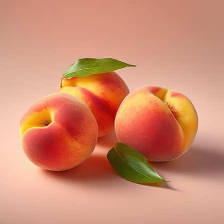 fresh nectarines background.Peach fruit sliceの素材