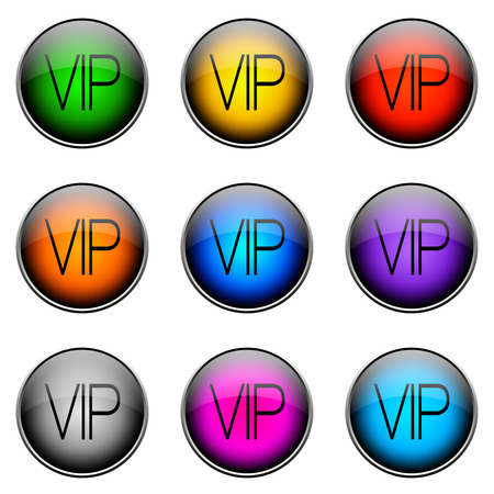 Colorful buttons with different topics. ButtonColor VIPの写真素材