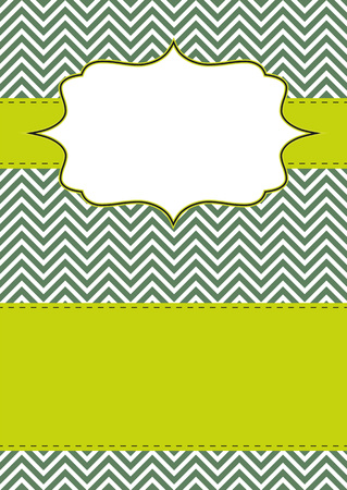 Retro chevron greeting card for different purposeのイラスト素材