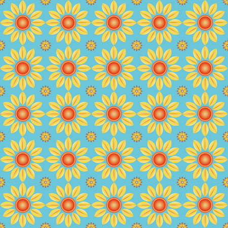 Pattern seamless vector flower background for different purposeのイラスト素材