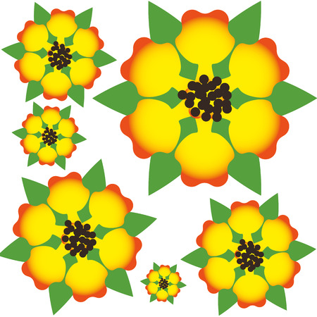 Pattern seamless vector flower background for different purposeのイラスト素材