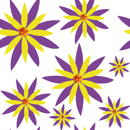 Pattern seamless vector flower background for different purposeのイラスト素材