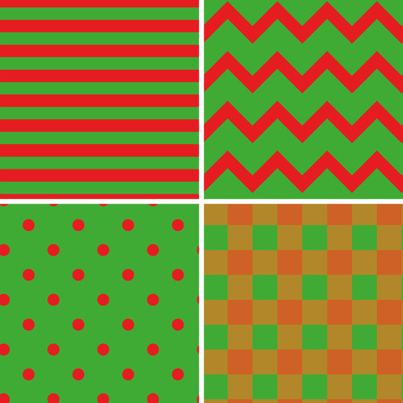 Pattern Collection Seamless Retro Background with 4 pattern for different purchaseのイラスト素材