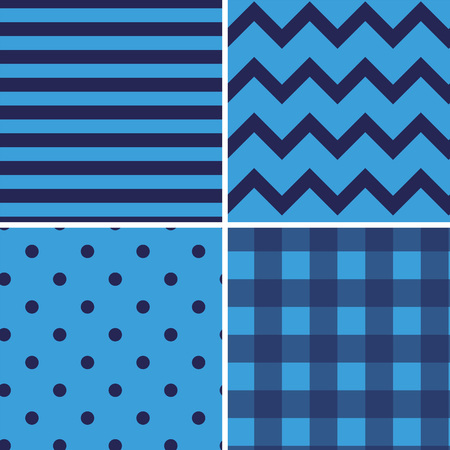 Pattern Collection Seamless Retro Background with 4 pattern for different purchaseのイラスト素材