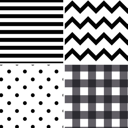 Pattern Collection Seamless Retro Background with 4 pattern for different purchaseのイラスト素材