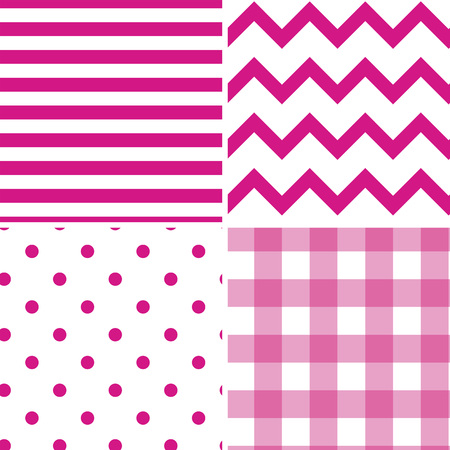 Pattern Collection Seamless Retro Background with 4 pattern for different purchaseのイラスト素材
