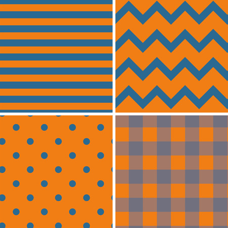 Pattern Collection Seamless Retro Background with 4 pattern for different purchaseのイラスト素材