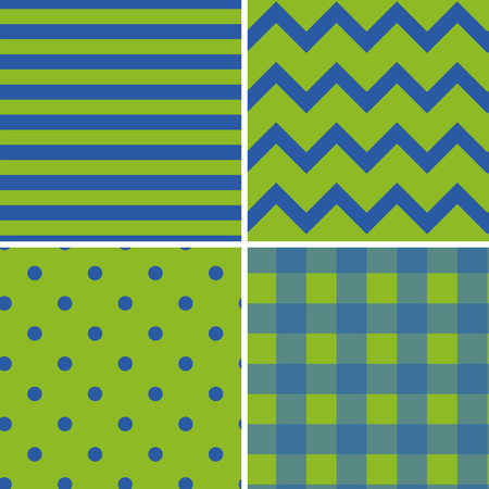 Pattern Collection Seamless Retro Background with 4 pattern for different purchaseのイラスト素材