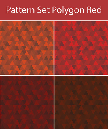 Set Vector Seamless Polygon with 4 Pattern for different purchaseのイラスト素材