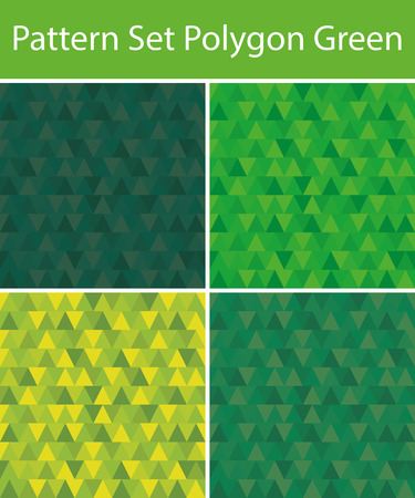 Set Vector Seamless Polygon with 4 Pattern for different purchaseのイラスト素材