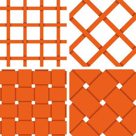 Pattern Vector Seamless Textile Background with 4 pattern for different purchaseのイラスト素材