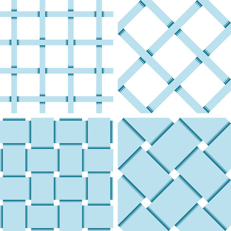 Pattern Vector Seamless Textile Background with 4 pattern for different purchaseのイラスト素材