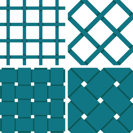 Pattern Vector Seamless Textile Background with 4 pattern for different purchaseのイラスト素材