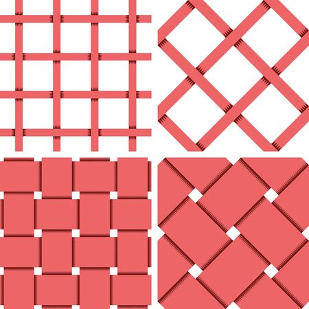 Pattern Vector Seamless Textile Background with 4 pattern for different purchaseのイラスト素材