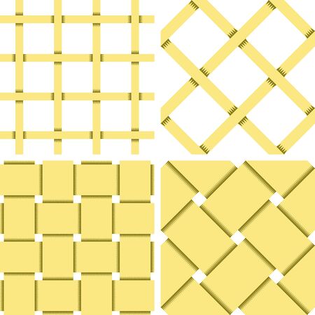 Pattern Vector Seamless Textile Background with 4 pattern for different purchaseのイラスト素材