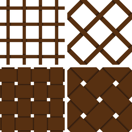 Pattern Vector Seamless Textile Background with 4 pattern for different purchaseのイラスト素材
