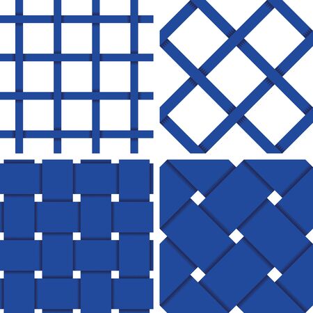 Pattern Vector Seamless Textile Background with 4 pattern for different purchaseのイラスト素材