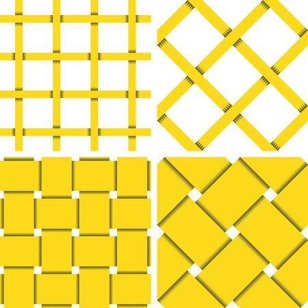 Pattern Vector Seamless Textile Background with 4 pattern for different purchaseのイラスト素材