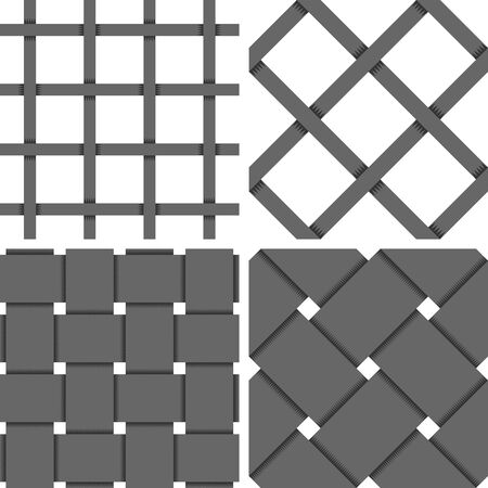 Pattern Vector Seamless Textile Background with 4 pattern for different purchaseのイラスト素材
