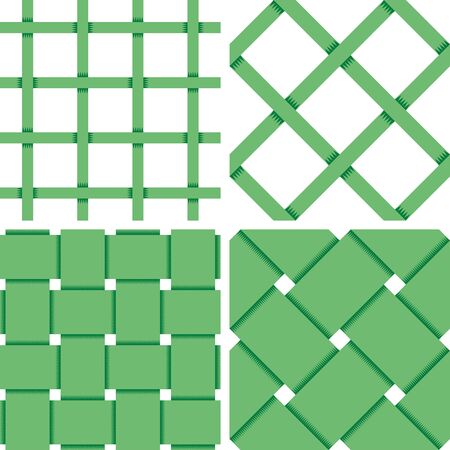 Pattern Vector Seamless Textile Background with 4 pattern for different purchaseのイラスト素材