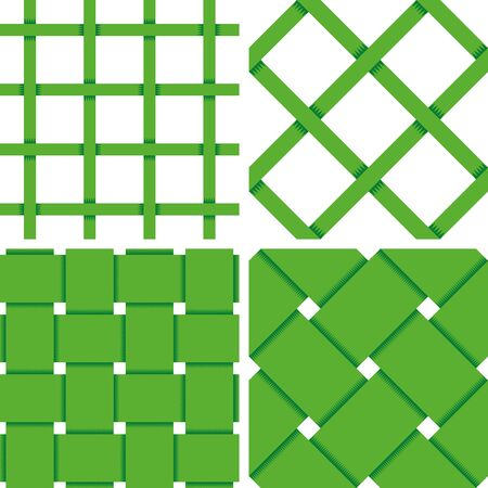 Pattern Vector Seamless Textile Background with 4 pattern for different purchaseのイラスト素材