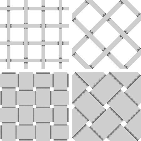 Pattern Vector Seamless Textile Background with 4 pattern for different purchaseのイラスト素材
