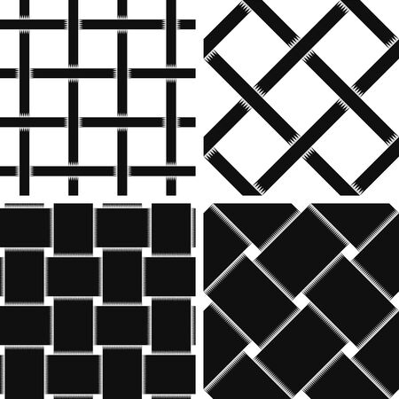 Pattern Vector Seamless Textile Background with 4 pattern for different purchaseのイラスト素材