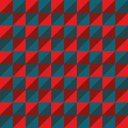 Pattern Vector Seamless Polygon Triangle red blue for different purchaseのイラスト素材