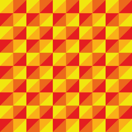 Pattern Vector Seamless Polygon Triangle yellow red for different purchaseのイラスト素材