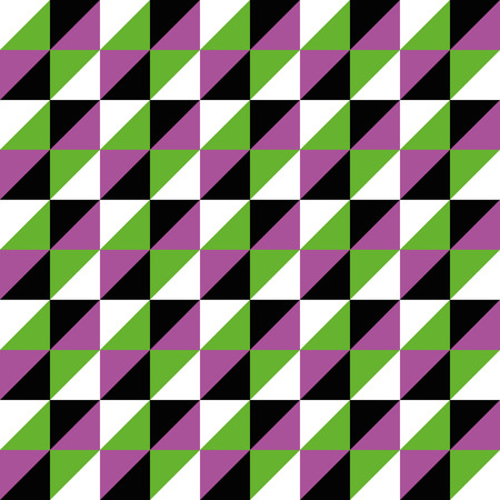 Pattern Vector Seamless Polygon Triangle black pink green for different purchaseのイラスト素材