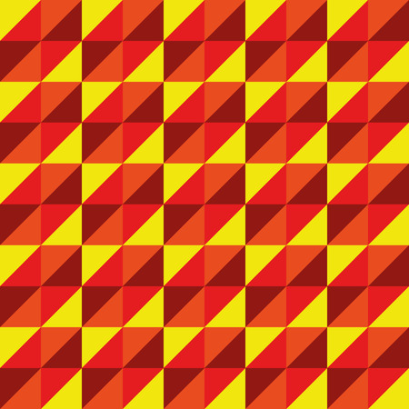 Pattern Vector Seamless Polygon Triangle yellow red for different purchaseのイラスト素材
