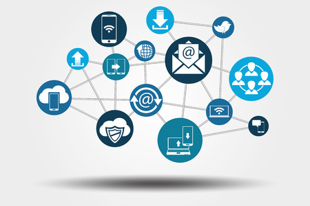 Graphic Vector Network Communication for different purchaseのイラスト素材