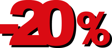 High Quality Graphic Illustration Vector Sale 20 Percentのイラスト素材