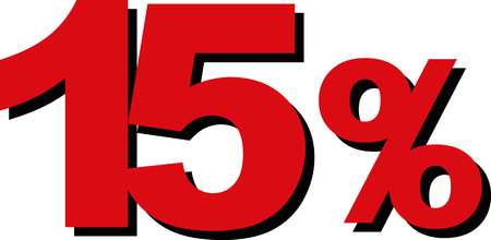 High Quality Graphic Illustration Vector Sale 15 Percentのイラスト素材