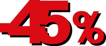 High Quality Graphic Illustration Vector Sale 45 Percentのイラスト素材