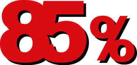 High Quality Graphic Illustration Vector Sale 85 Percentのイラスト素材