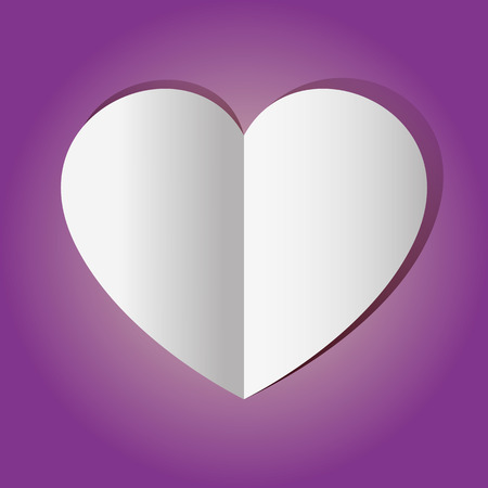 Graphic Vector Heart purple for different purposeのイラスト素材