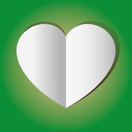 Graphic Vector Heart green for different purposeのイラスト素材