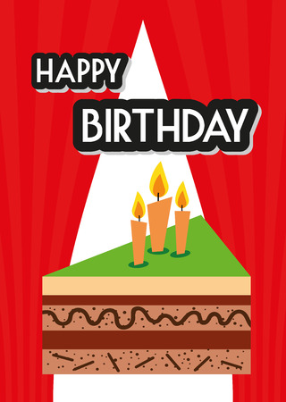 Poster Card Illustration Graphic Vector Happy Birthday To You for different purposeのイラスト素材