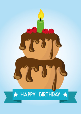 Poster Card Illustration Graphic Vector Happy Birthday To You for different purposeのイラスト素材
