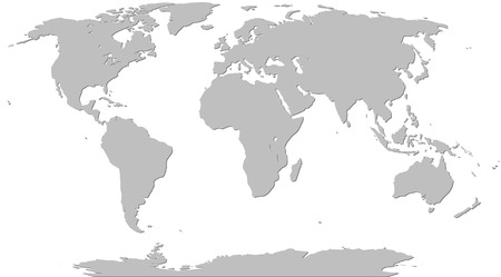Illustration Graphic Vector World Map grey for different purposeのイラスト素材
