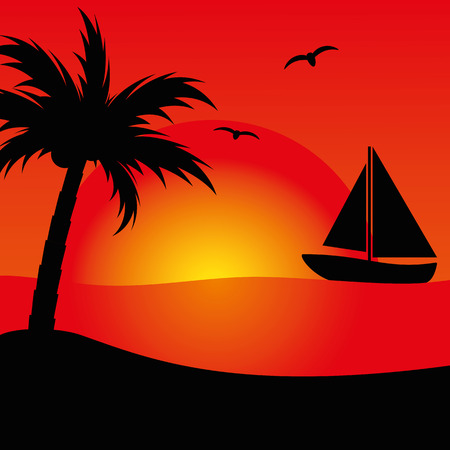 Illustration Graphic Vector Summer, Travel, Holiday for different purposeのイラスト素材